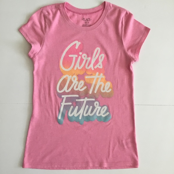 The Children’s Place T-Shirt “Girls are the Future”Size M - Picture 1 of 5